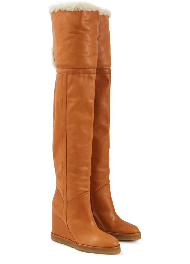 商品Celine|Manon Wedge 过膝靴,价格¥7330,第3张图片详细描述