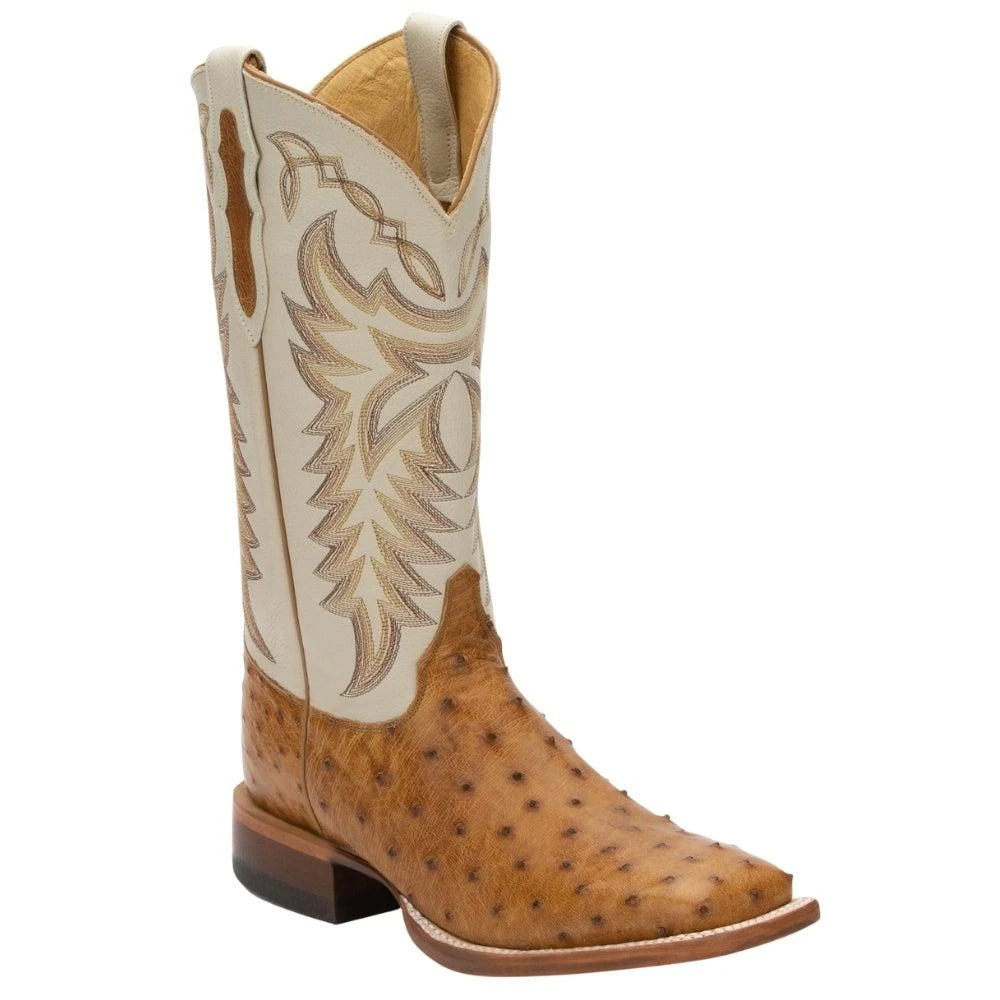 商品Justin Boots|Pascoe Ostrich Square Toe Cowboy Boots,价格¥3482,第2张图片详细描述