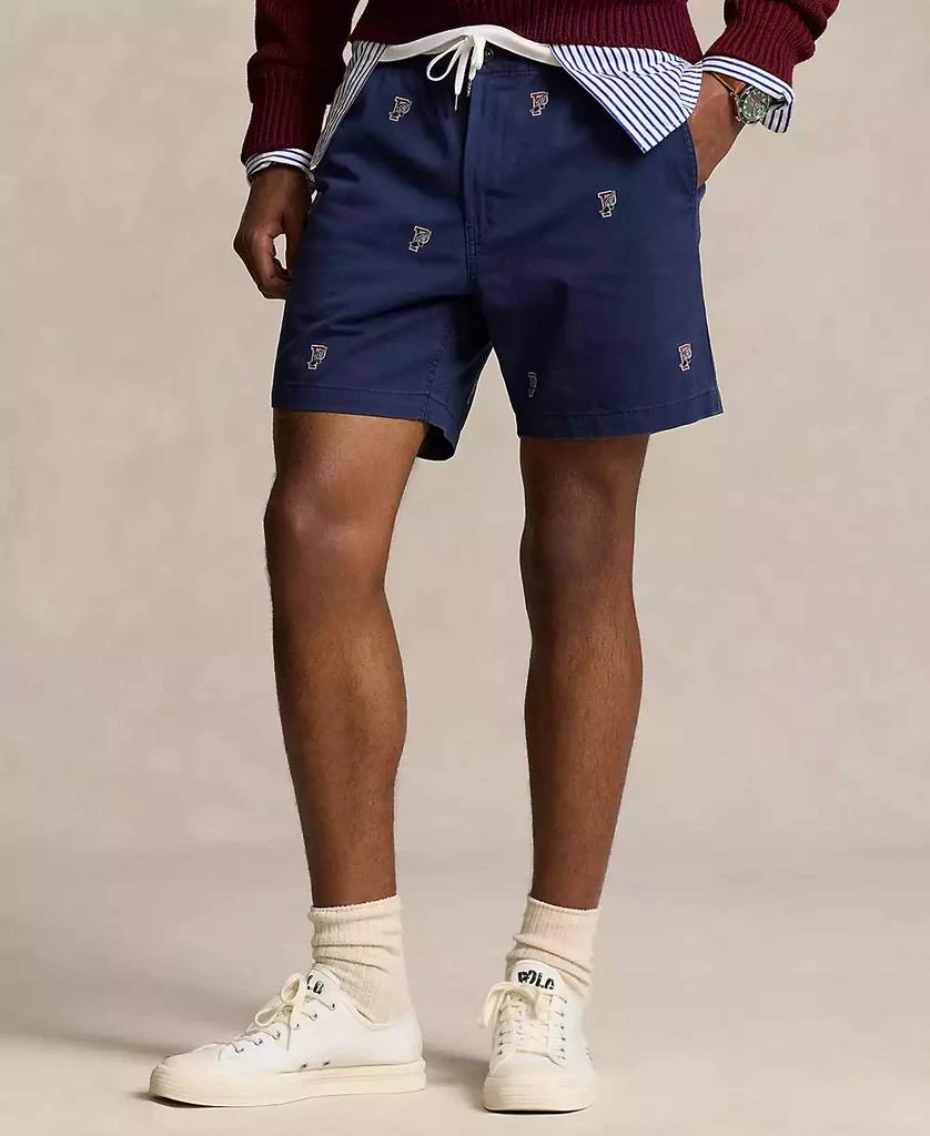 商品Ralph Lauren|Men's 6-Inch Polo Prepster P-Wing Shorts,价格¥593,第4张图片详细描述