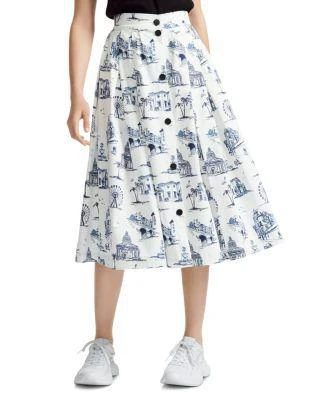 商品Maje|Japomy Printed Midi Skirt,价格¥1094,第1张图片