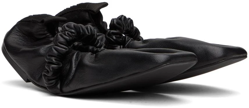 商品Ganni|Black Scrunchie Ballerina Flats,价格¥941,第4张图片详细描述
