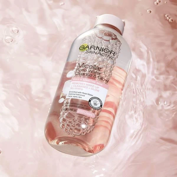 商品Garnier|Garnier Micellar Rose Water Cleanse & Glow 100ml,价格¥40,第5张图片详细描述