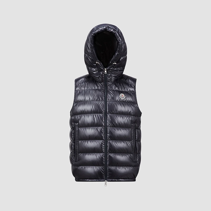 商品Moncler|蒙口 BARANT系列男士黑色无袖羽绒服 J20911A00062597EX243（两色可选）,价格¥8654,第1张图片