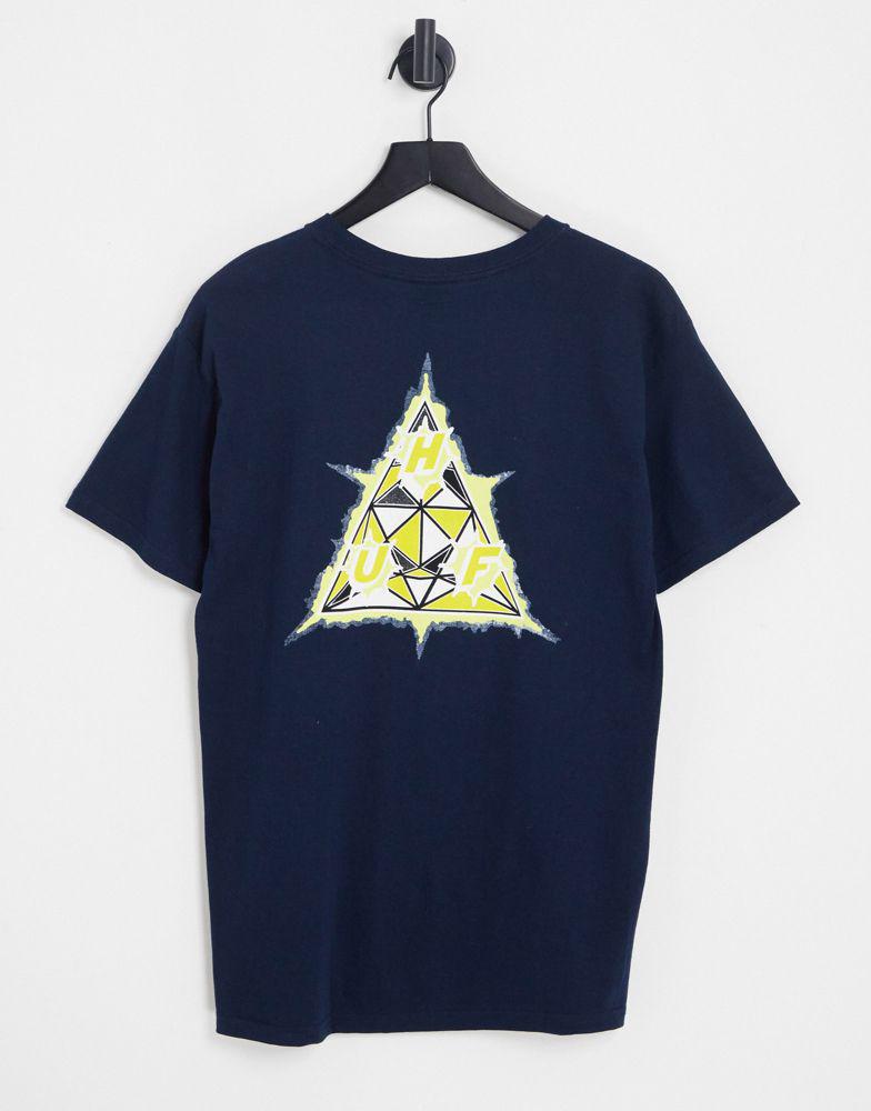 HUF infinity jewel print t-shirt in navy商品第2张图片规格展示