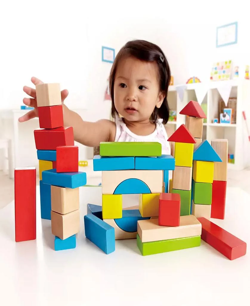 商品Hape|Maple Wood Kids Building 50 Blocks,价格¥169,第3张图片详细描述