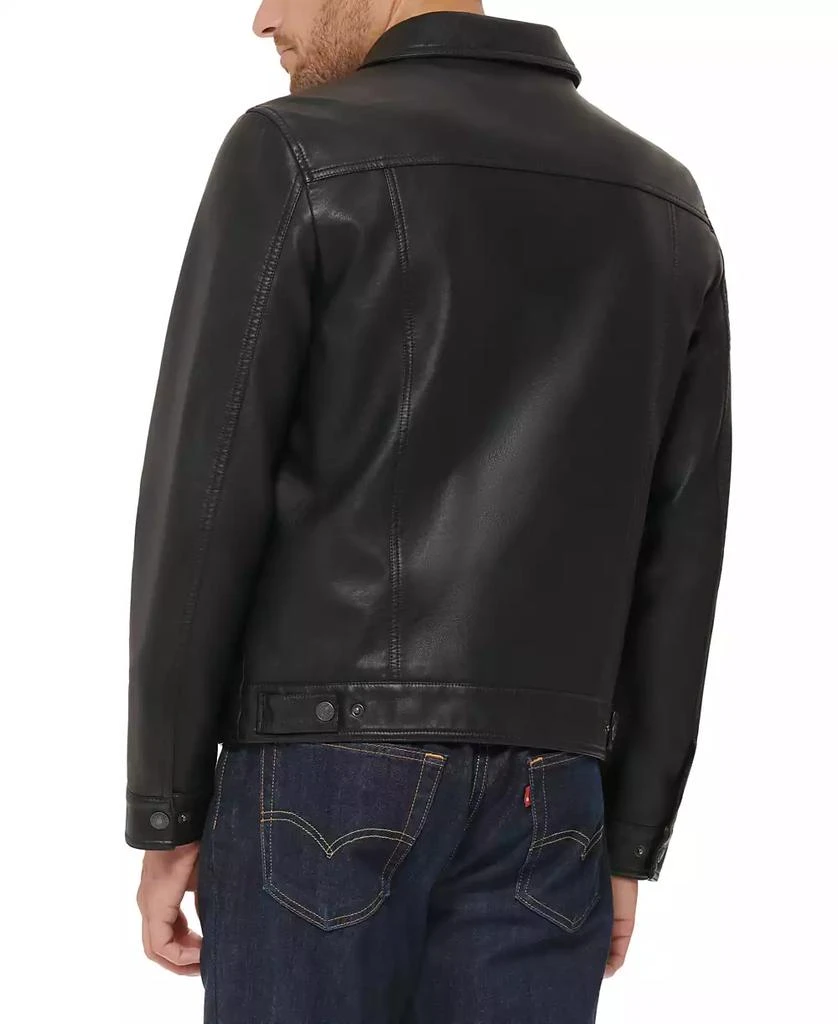 商品Levi's|Men's Faux Leather Trucker Jacket,价格¥588,第2张图片详细描述