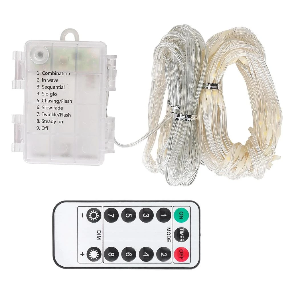 商品Global Bazaar|Patio Umbrella Lights 104 LED with Remote & 8 Lighting Modes,价格¥254,第1张图片
