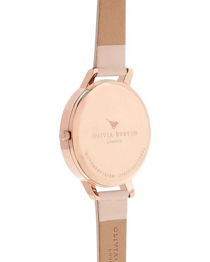 Signature Florals Dusty Pink Leather Strap Watch & 3D Butterfly Stud Earrings Gift Set, 38mm 商品