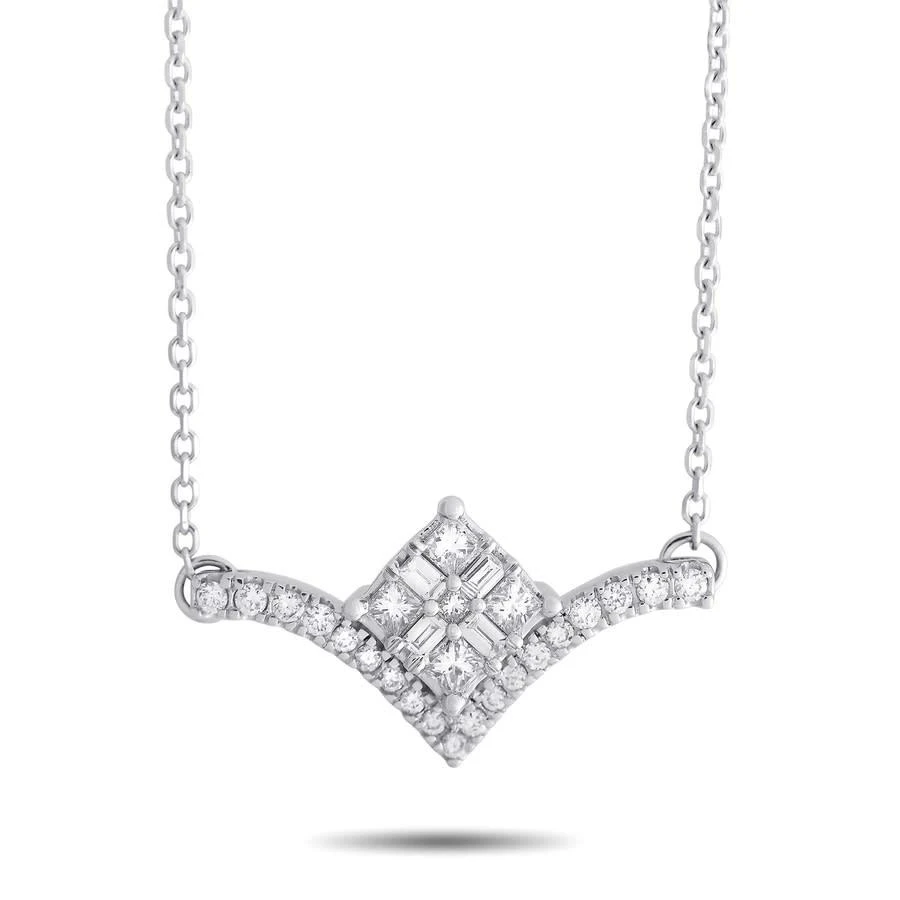 商品LB Exclusive|10K White Gold 0.33 ct Diamond Necklace,价格¥3899,第1张图片
