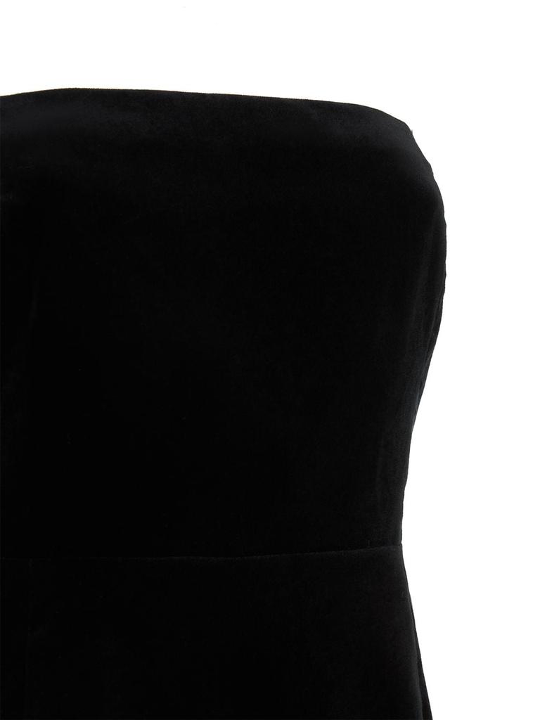 Strapless Stretch Velvet Mini Dress商品第3张图片规格展示