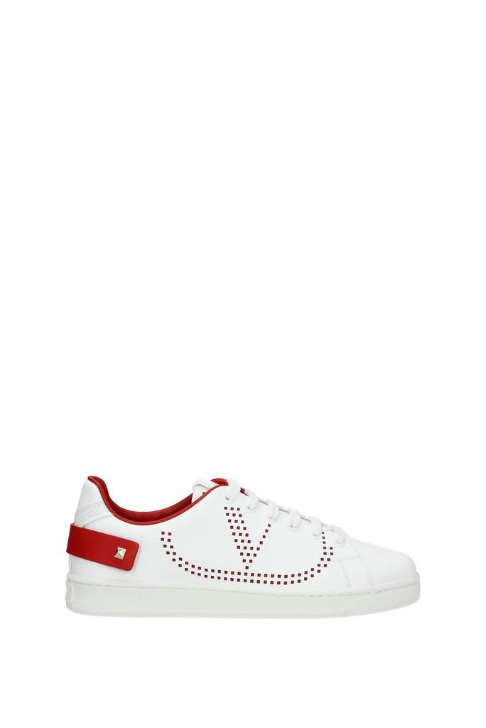 商品Valentino|Sneakers Leather White Red,价格¥1739,第1张图片