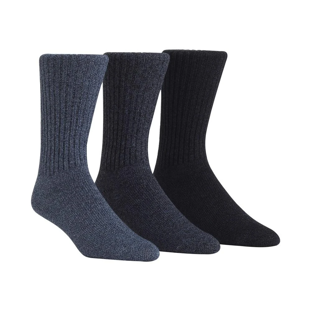 商品Calvin Klein|Men's Cotton Rich Casual Rib Crew Socks, 3-Pack,价格¥66,第2张图片详细描述