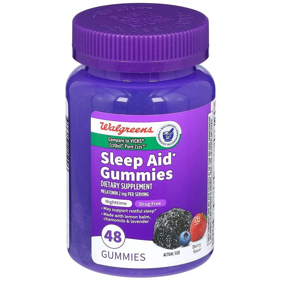 商品Walgreens|Sleep Aid Gummies Berry,价格¥105,第1张图片