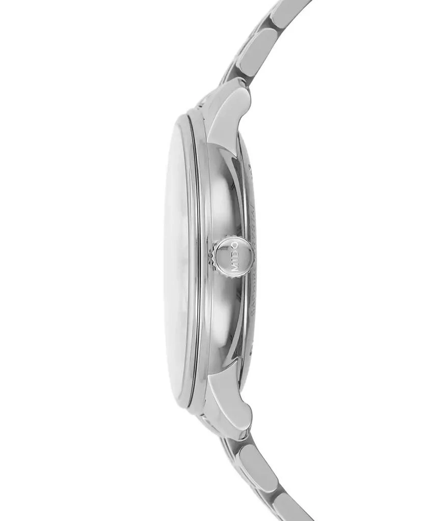 商品MIDO|Men's Swiss Automatic Baroncelli Stainless Steel Bracelet Watch 40mm,价格¥9354,第2张图片详细描述