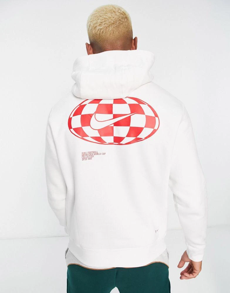 商品NIKE|Nike Football World Cup 2022 Croatia unisex club hoodie sweat in white,价格¥586,第2张图片详细描述