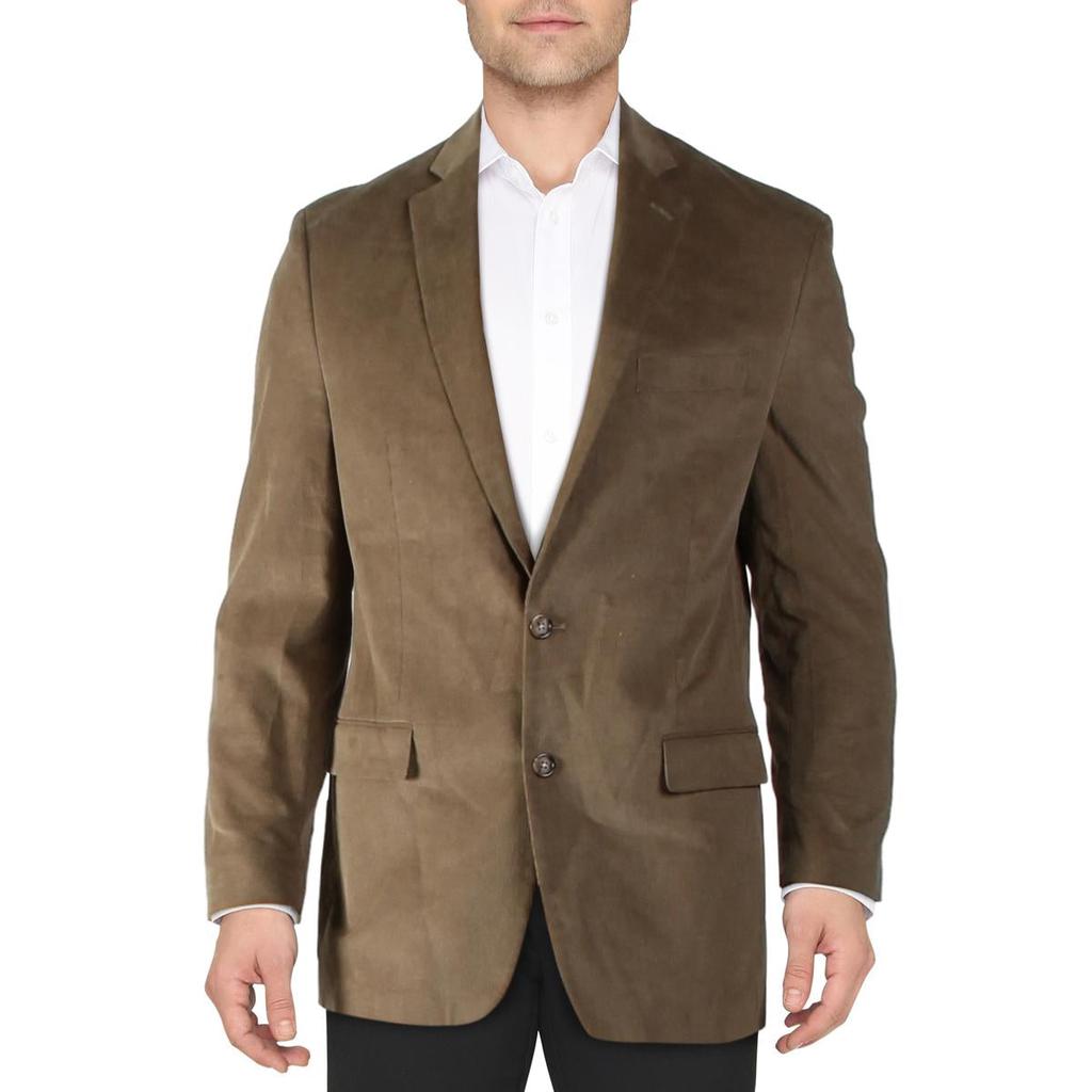 Lauren Ralph Lauren Mens Big & Tall Corduroy Stretch Two-Button Blazer商品第1张图片规格展示