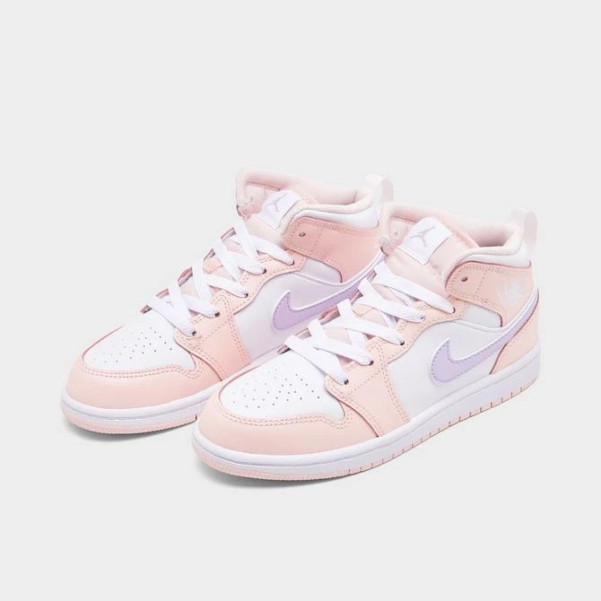 商品Jordan|Girls' Little Kids' Air Jordan Retro 1 Mid Casual Shoes,价格¥335,第2张图片详细描述