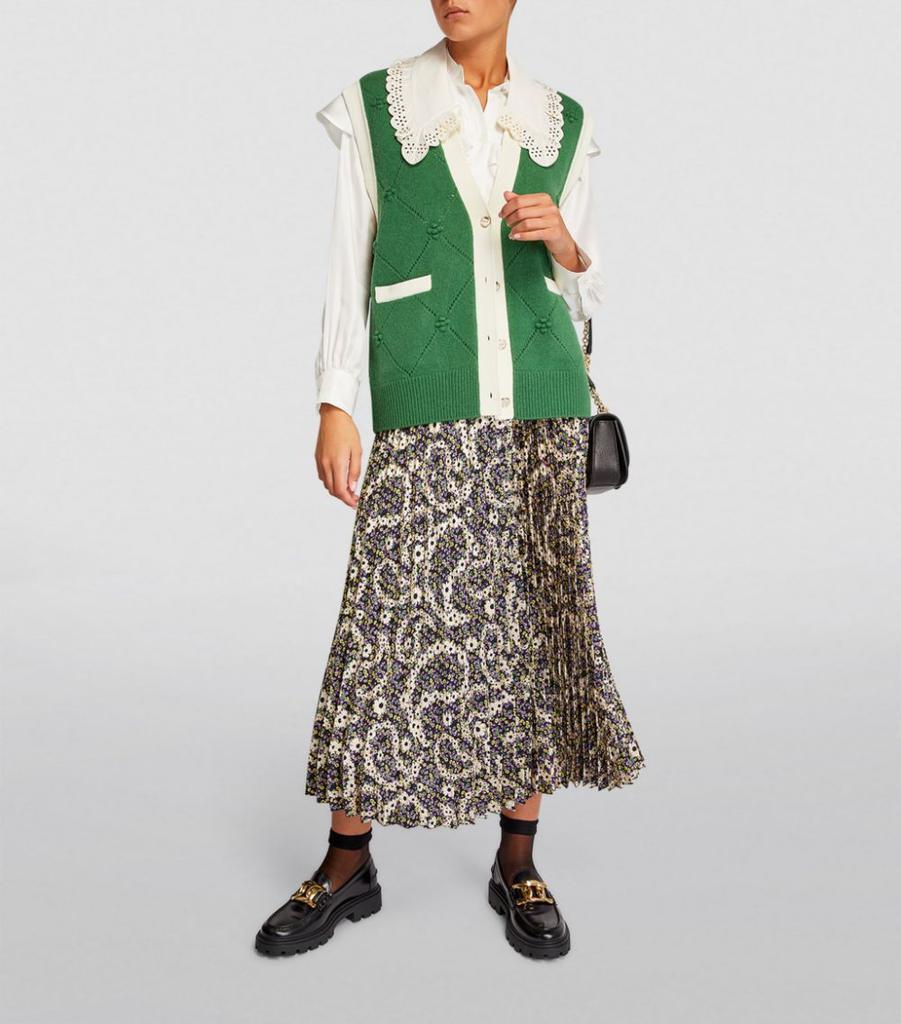 商品Sandro|Pleated Midi Skirt,价格¥2079,第4张图片详细描述