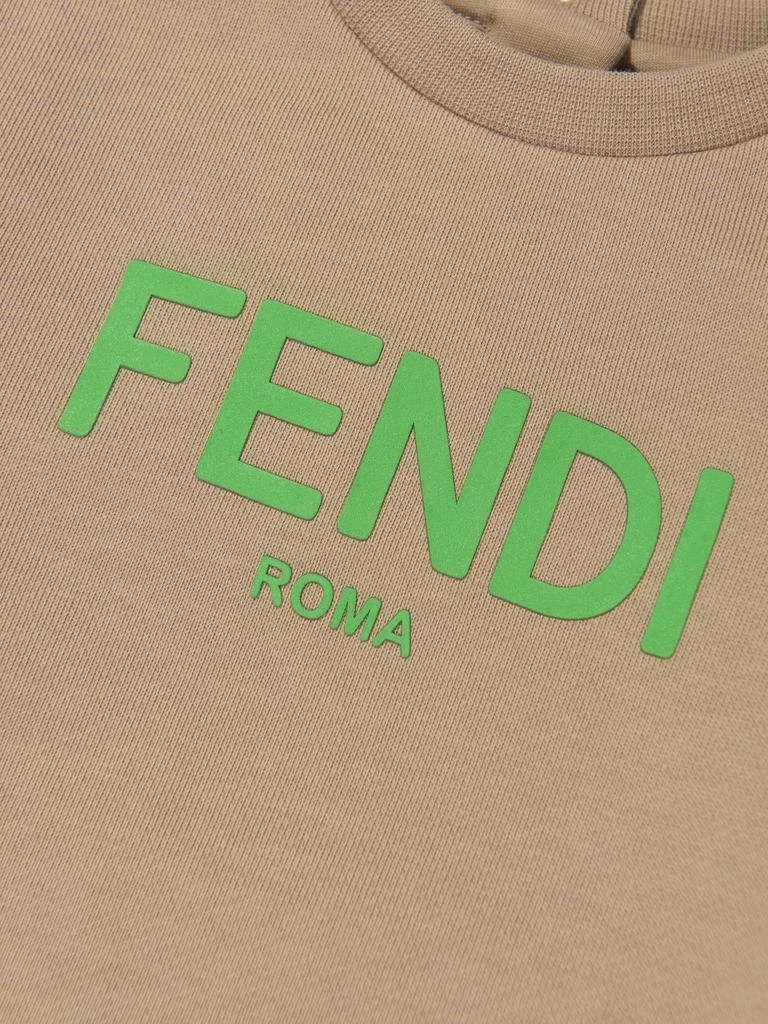 商品Fendi|Fendi Baby Logo Sweatshirt in Beige,价格¥2149,第3张图片详细描述