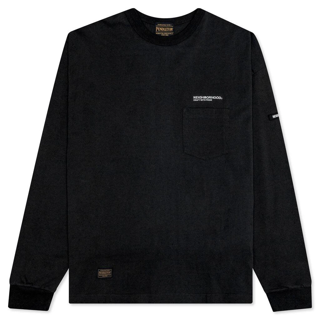 商品NEIGHBORHOOD|Pendleton .CN .CO L/S Tee - Black,价格¥977,第1张图片