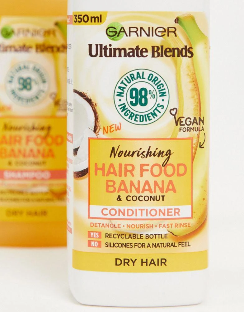 商品Garnier|Garnier Ultimate Blends Nourishing Hair Food Banana Conditioner For Dry Hair 350ml,价格¥59,第4张图片详细描述