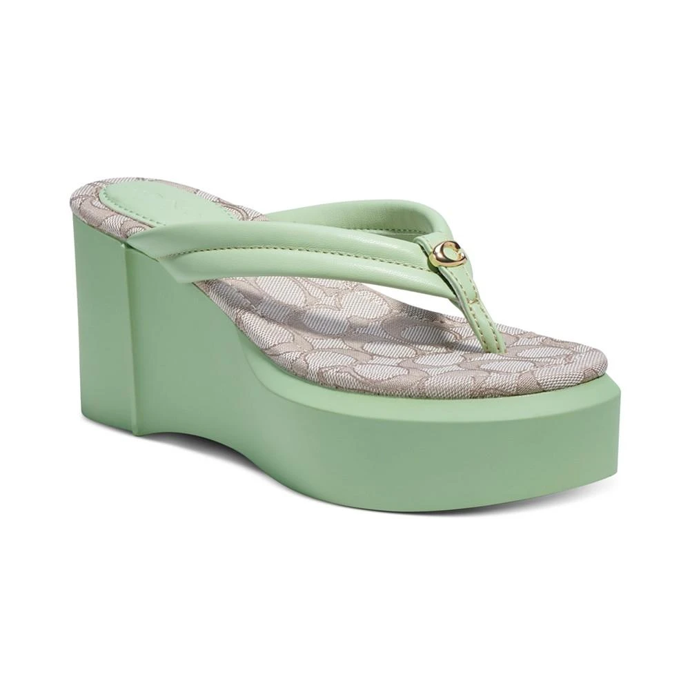 商品Coach|Women's Franki Platform Flip-Flop Sandals,价格¥492,第1张图片