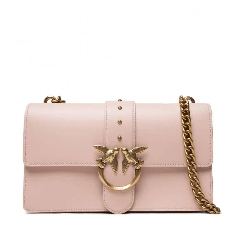 商品PINKO|Pinko Ladies Love Classic Icon Simply Flat Crossbody Bag In Cipria,价格¥1033,第1张图片