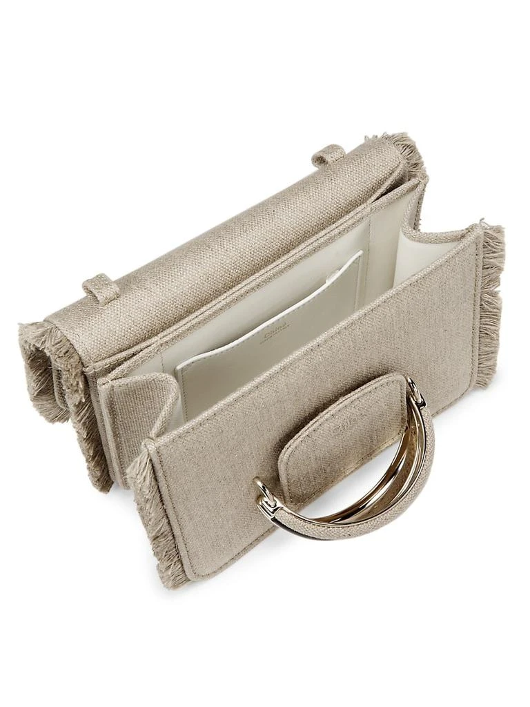 商品Chloé|Kattie Linen Canvas Crossbody Bag,价格¥6009,第3张图片详细描述