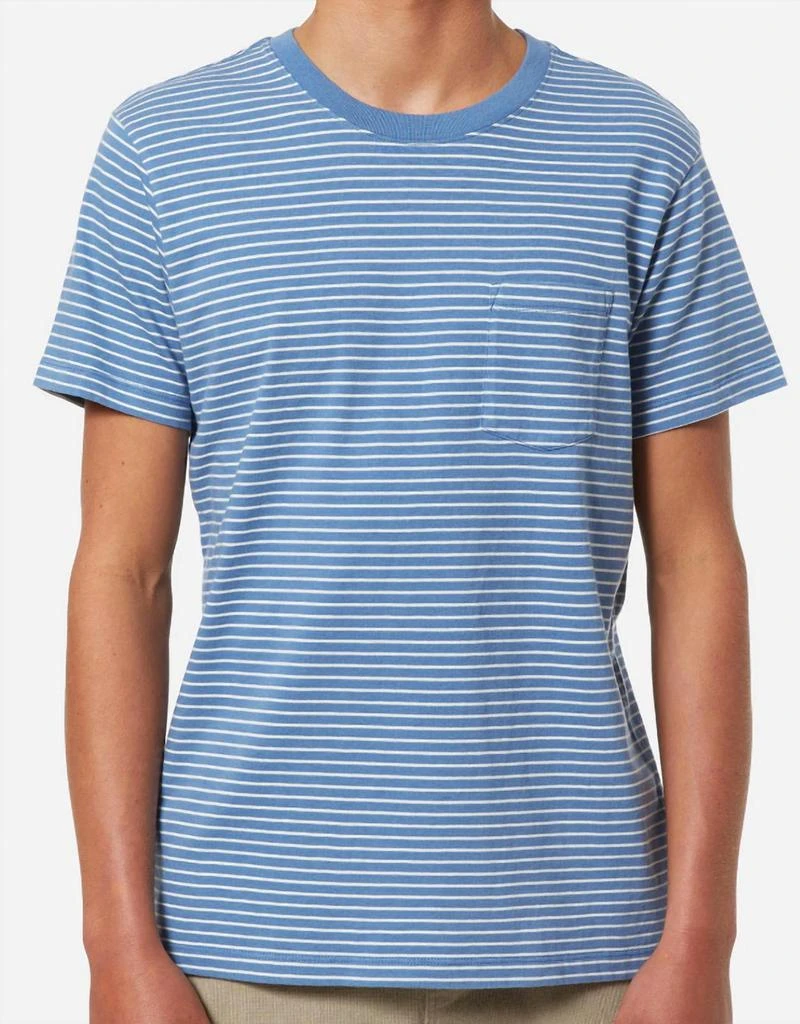 商品Katin|Finley Pocket Tee In Bay Blue/vintage White,价格¥317,第1张图片