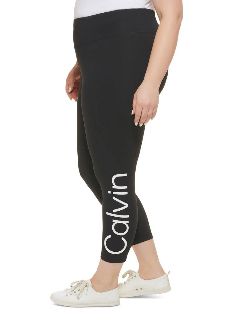 商品Calvin Klein|Plus Womens High Waist Knit Leggings,价格¥191,第2张图片详细描述