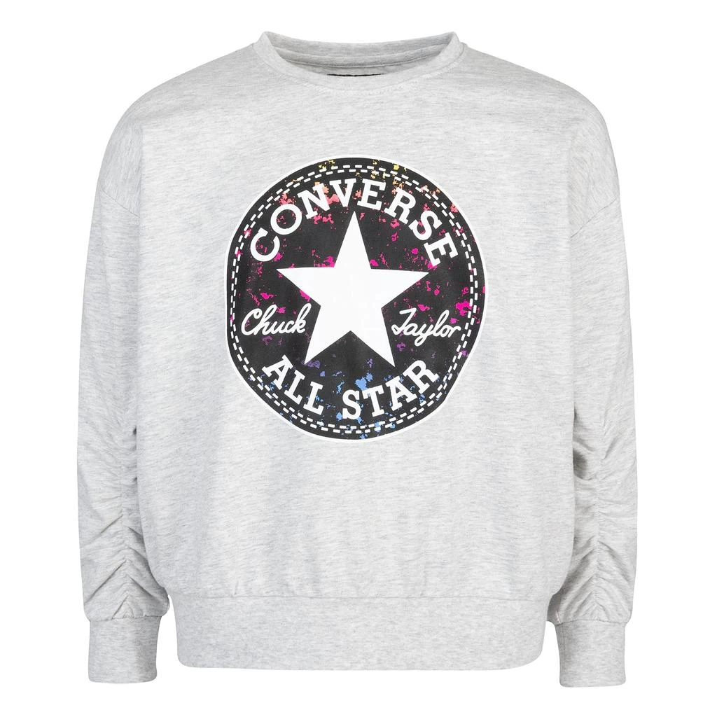 商品Converse|Ruched Chuck Patch Crew (Little Kids),价格¥70,第1张图片