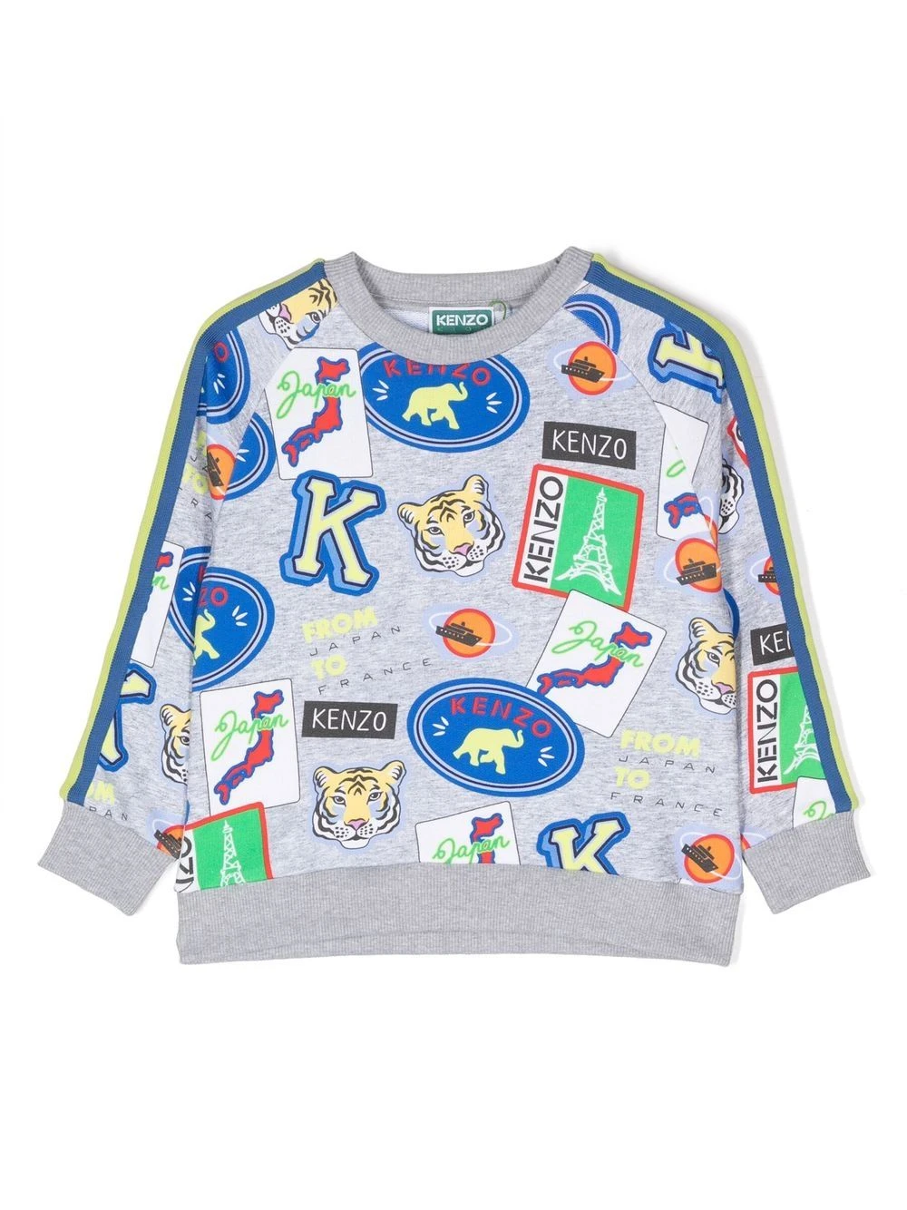 商品【商品预售7天】 Kenzo|Kenzo 男童针织毛衣 K25765A41 灰色,价格¥558,第3张图片详细描述