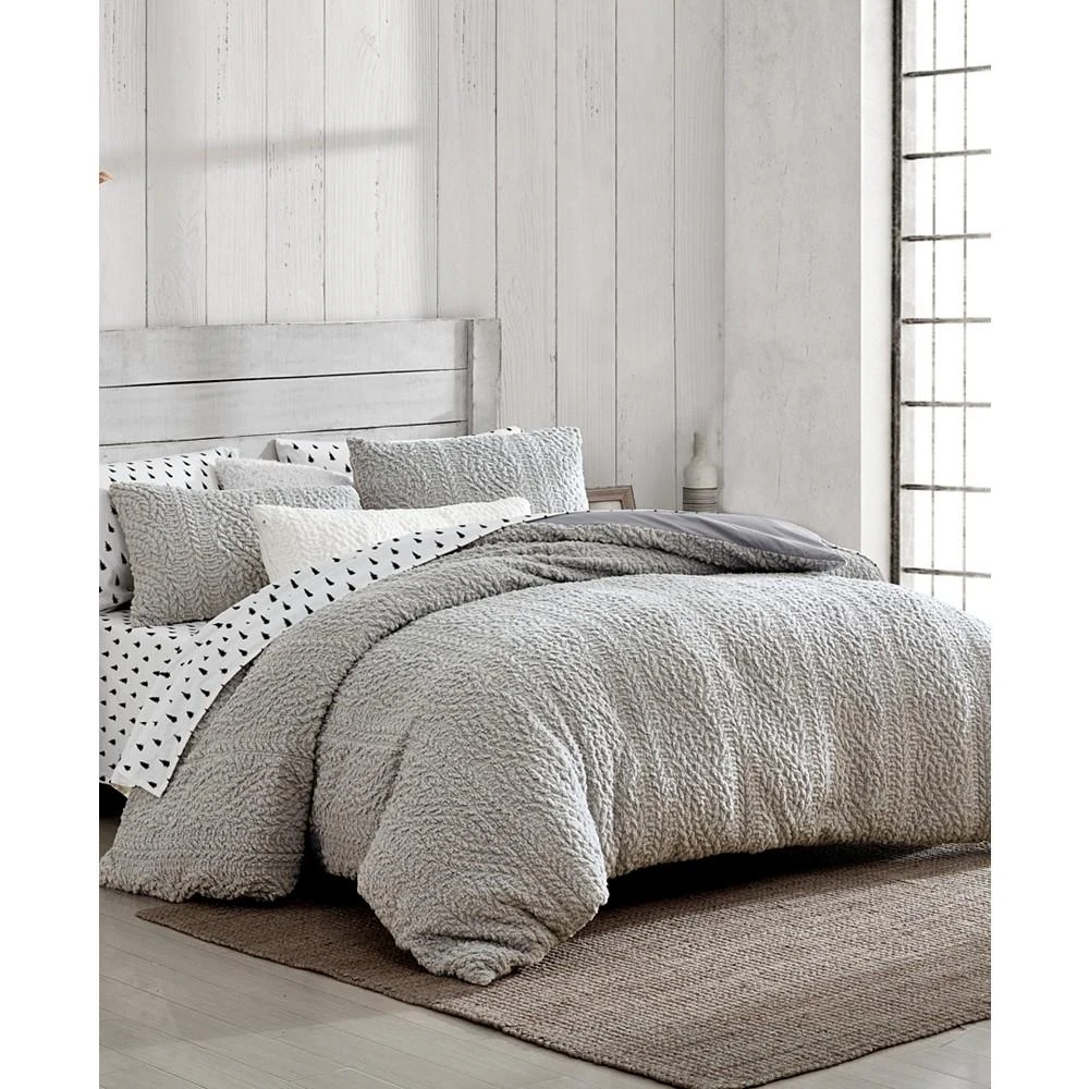 商品BASS OUTDOOR|G.H. Bass & Co. Cable Knit Pin Sonic Sherpa Comforter Set,价格¥1122,第2张图片详细描述