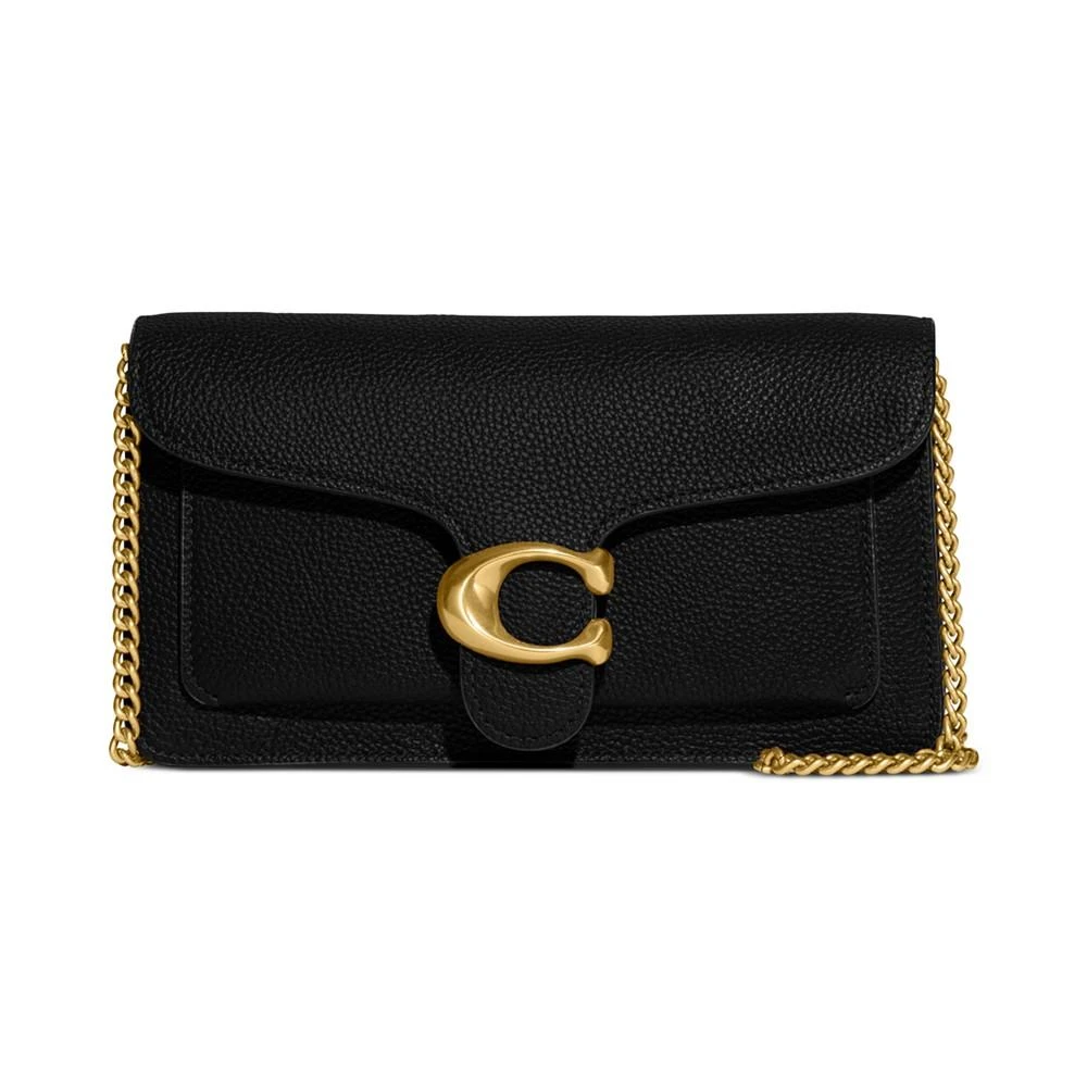 商品Coach|Polished Pebble Leather Tabby Chain Clutch,价格¥2222,第1张图片