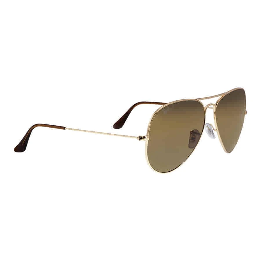 商品Ray-Ban|Aviator Classic Polarized Brown Pilot Unisex Sunglasses RB3025 001/57 62,价格¥900,第2张图片详细描述