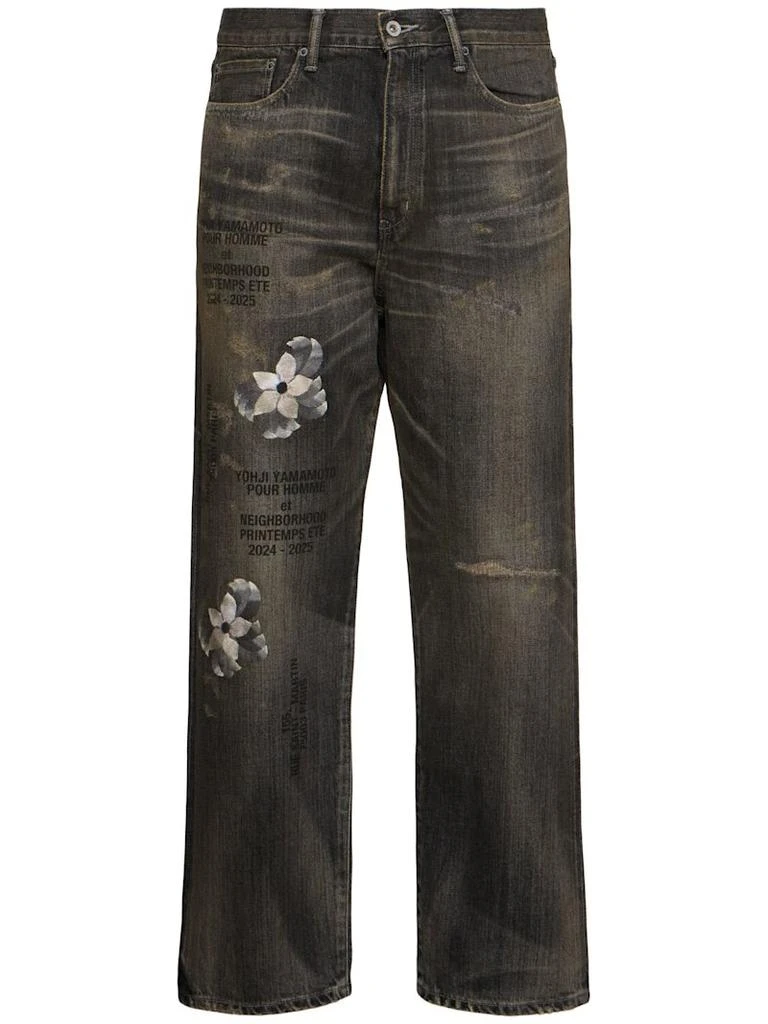 商品YOHJI YAMAMOTO|Neighborhood褪色牛仔裤,价格¥13755,第1张图片