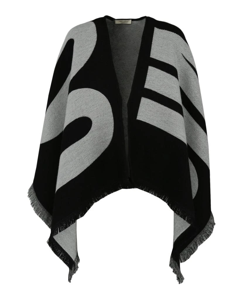 商品Jimmy Choo|Logo Printed Wool Poncho,价格¥2498,第1张图片