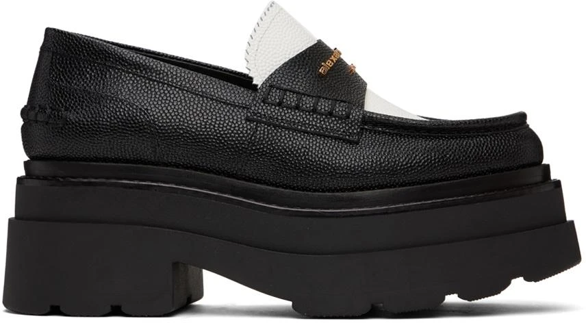 商品Alexander Wang|Black & White Carter Loafers,价格¥3396,第1张图片