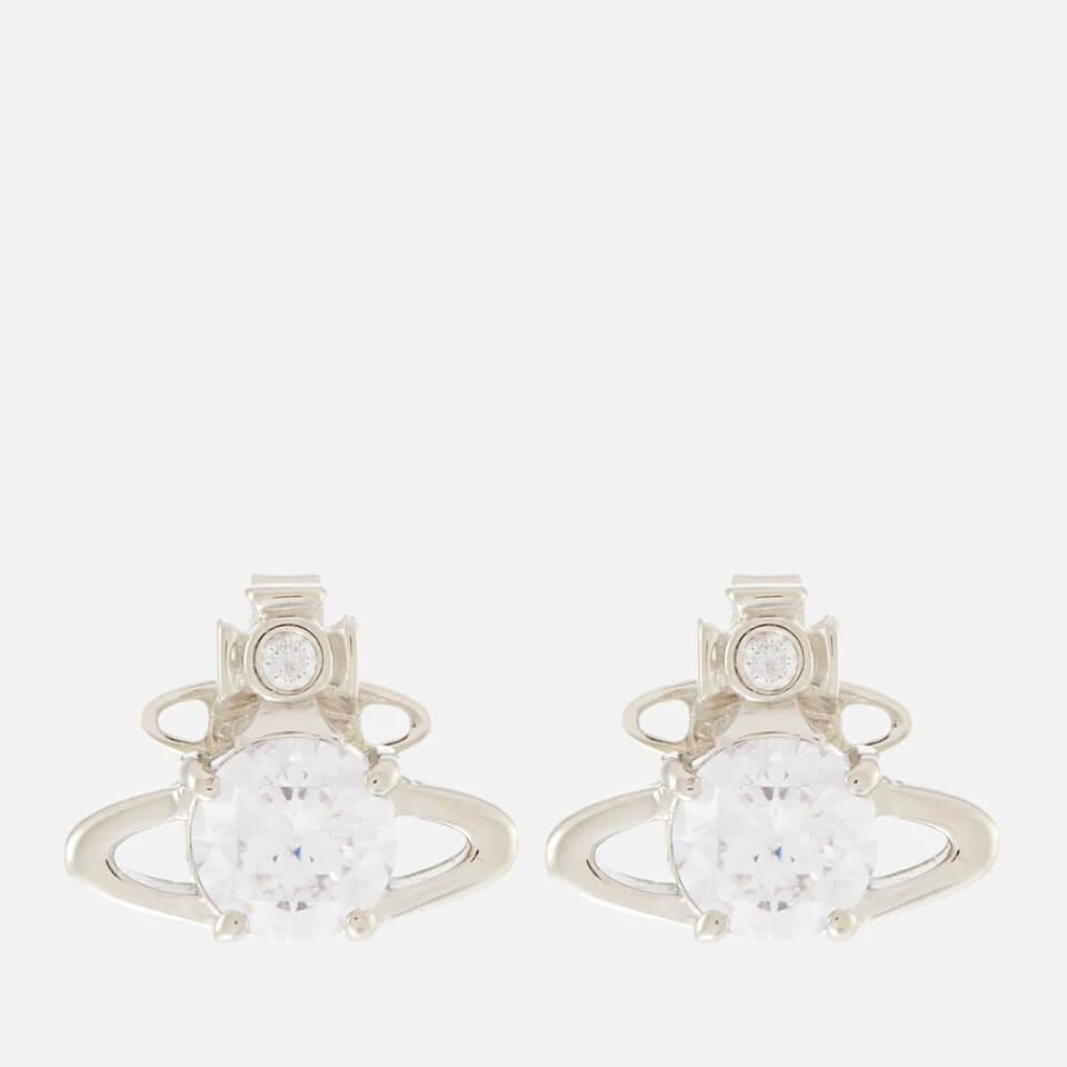 商品Vivienne Westwood|西太后 女士 Reina 耳环 - 铂金/白色,价格¥956,第1张图片