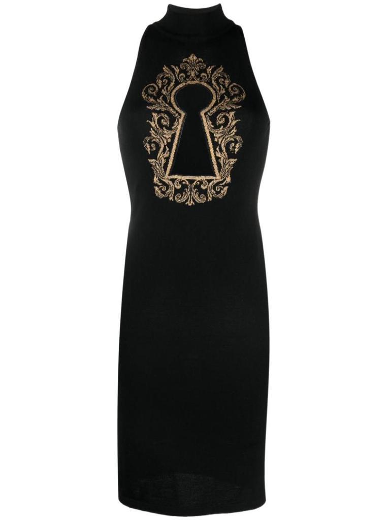 商品Moschino|Moschino Women's Black Other Materials Dress,价格¥5020,第1张图片
