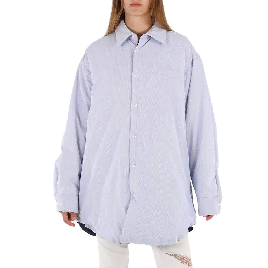商品MAISON MARGIELA|Maison Margiela Oversized Striped Long Sleeve Cotton Shirt,价格¥2527,第1张图片