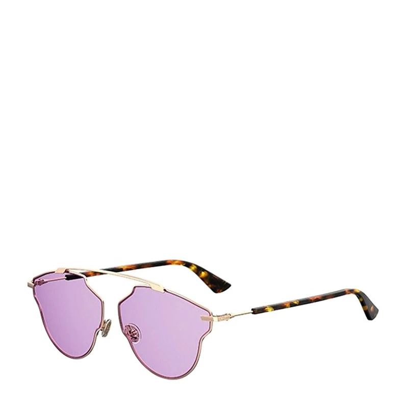 商品[国内直发] Dior|DIOR 金色女士方形太阳镜 06J-GOLD-HAVANA-LNRA-U1-1,价格¥1335,第1张图片