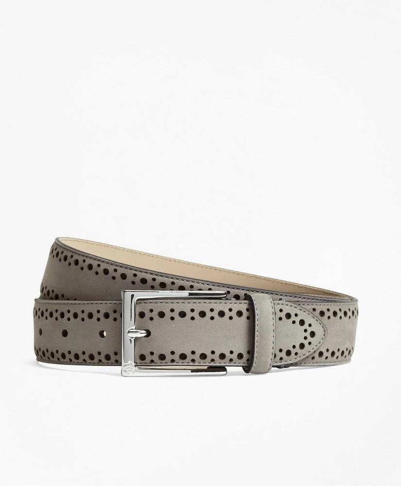 商品Brooks Brothers|1818 Perforated Stitch Suede Belt,价格¥490,第1张图片