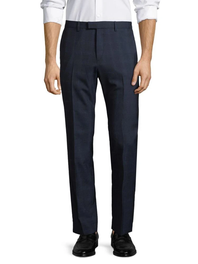 商品Theory|Slim-Fit Checkered Wool Pants,价格¥1602,第1张图片