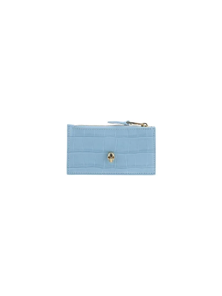 商品Alexander McQueen|Alexander mcqueen women's light blue other materials pouch,价格¥3235,第1张图片