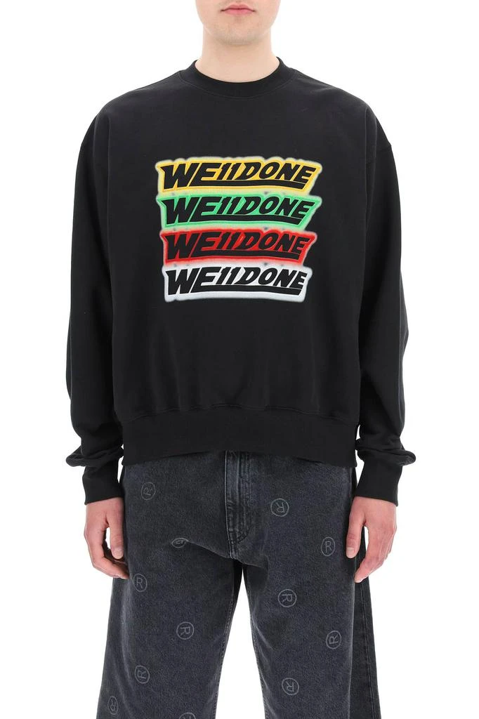 商品We11done|We11done multicolor logo sweatshirt,价格¥2315,第2张图片详细描述