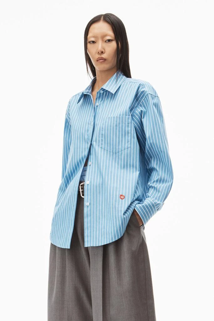 商品Alexander Wang|T By Alexander Wang Women Apple Patch Boyfriend Shirt,价格¥1089,第1张图片