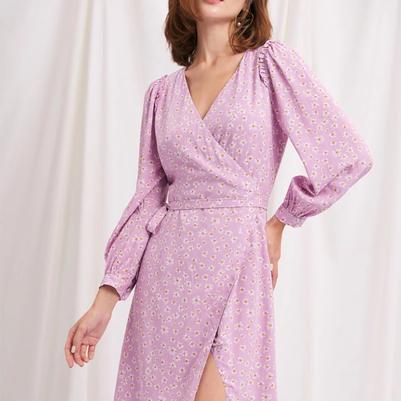 Birkin连衣裙 - 浅紫印花 | Birkin Dress - Lilac 商品
