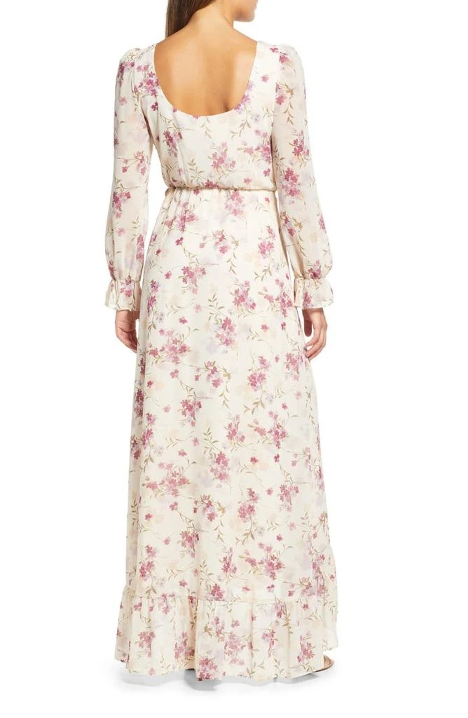 商品Wayf|The Emery Faux Wrap Long Sleeve Floral Maxi Dress,价格¥458,第2张图片详细描述