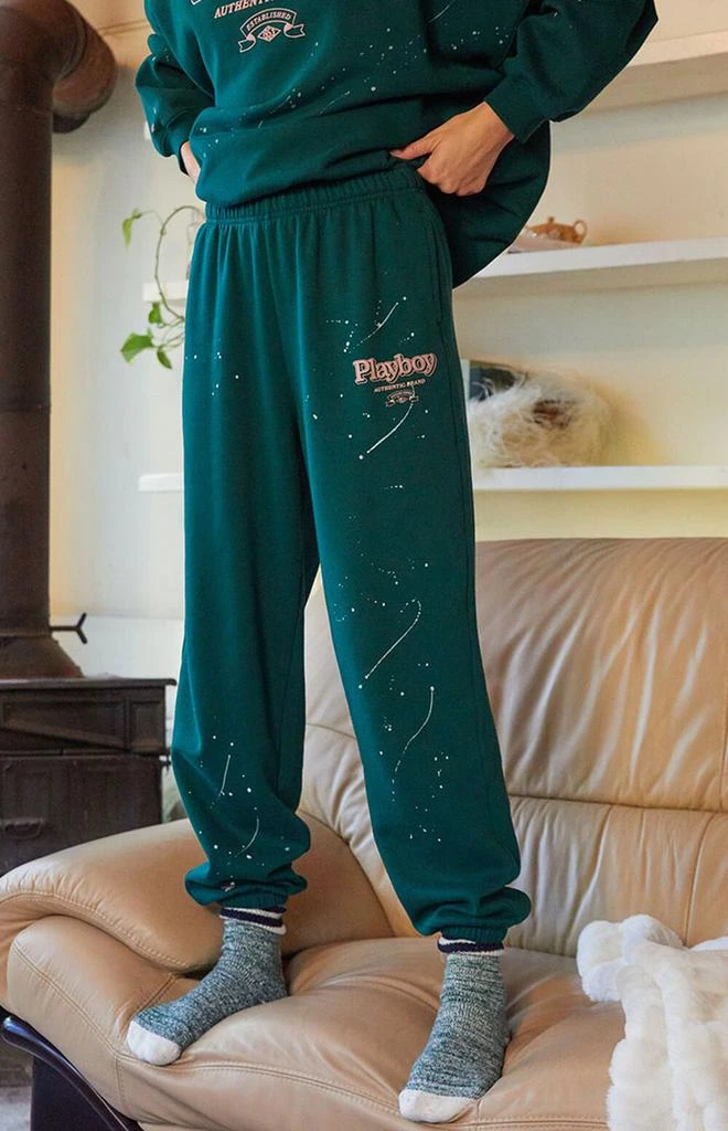商品Playboy|By PacSun Green Authentic Sweatpants,价格¥334,第1张图片